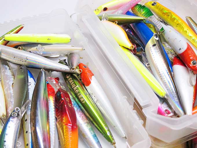 フックを外したルアー