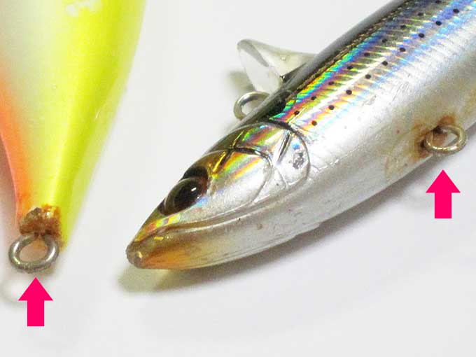 錆びたフックアイ