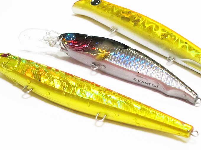 ルアーの錆びが落ちています!