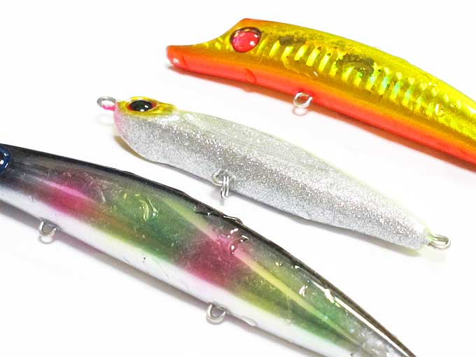 ルアーの錆びが落ちています!