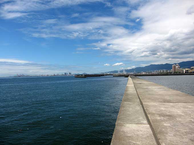 西宮ケーソン第一コーナーから第二コーナー