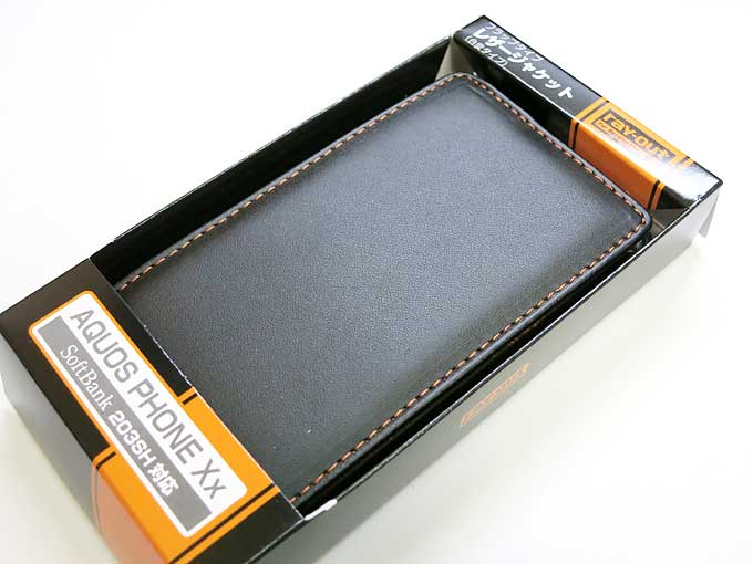 レイアウト AQUOS PHONE Xx 203SH用カバー フラップタイプ・レザー(合皮タイプ)/ブラック 製品型番:RT-203SHLC1/B