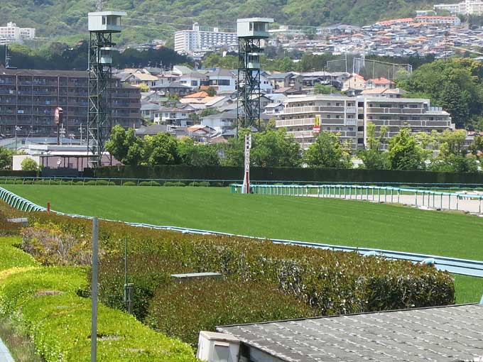 阪神競馬場・ゴール板
