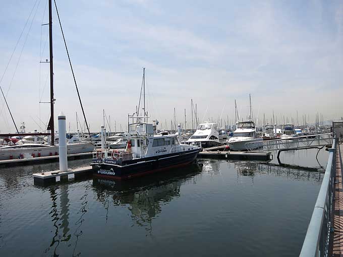 新西宮ヨットハーバーのマリーナへ