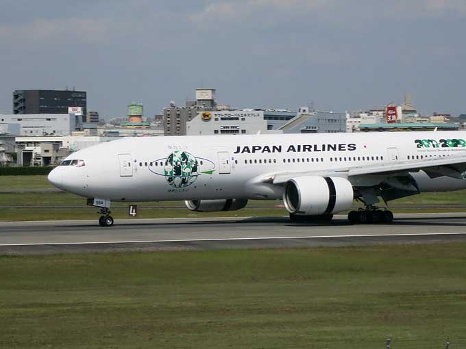 伊丹スカイパーク・飛行機の着陸