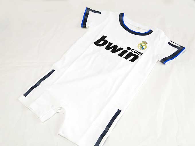 ベビー幼児用のサッカーレアルユニフォーム