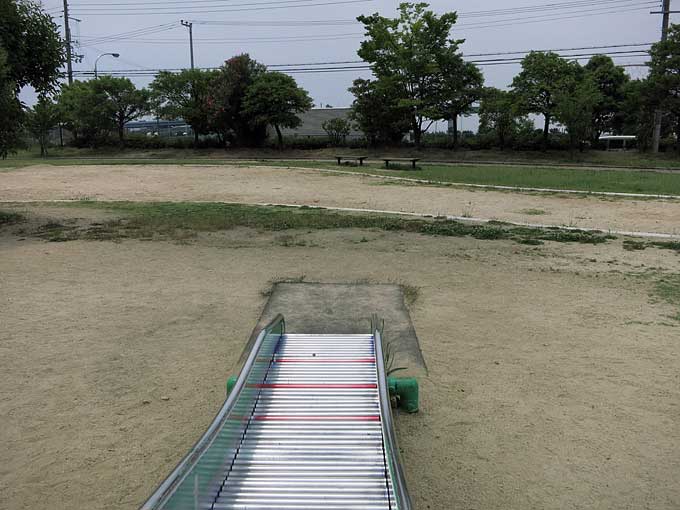 ループスライダー滑走中