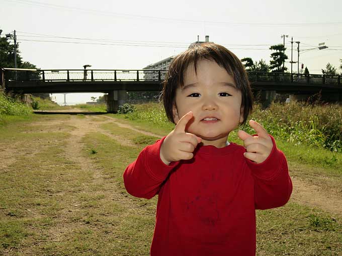 芦屋川の河川敷