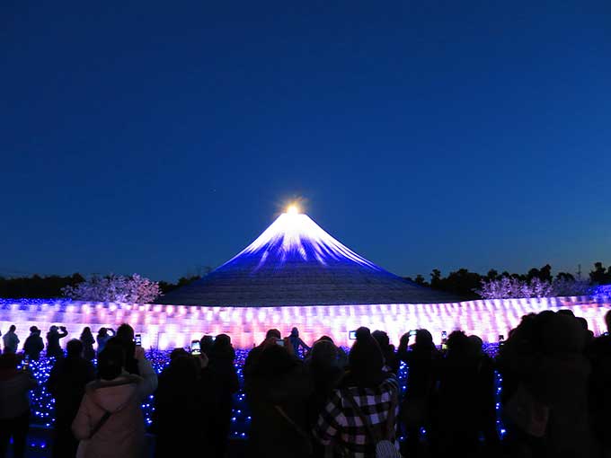 ウィンターイルミネーション・富士山