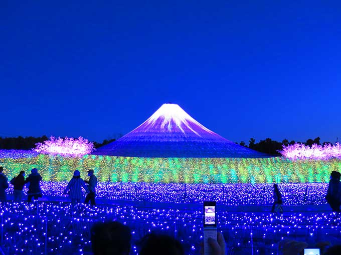 ウィンターイルミネーション・富士山