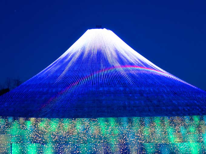 ウィンターイルミネーション・富士山