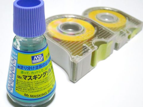 ガンプラ塗装のマスキングゾルとテープの使い分け