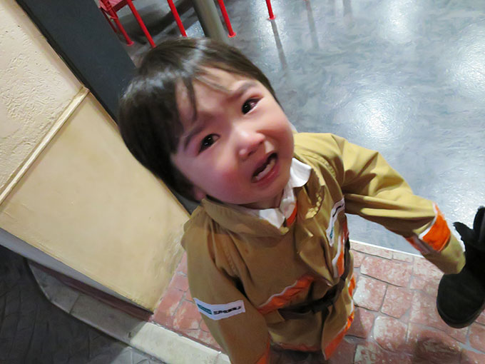 再度ギャン泣き