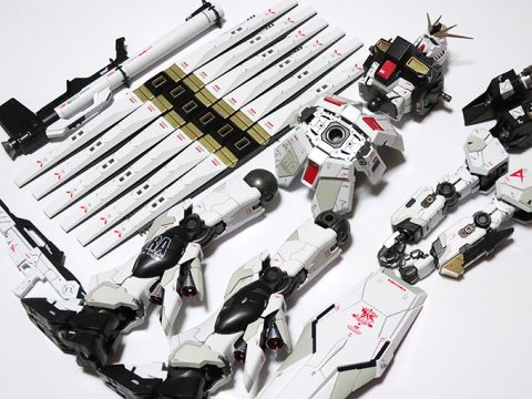 MG ニューガンダム Ver.ka デカール貼り完了