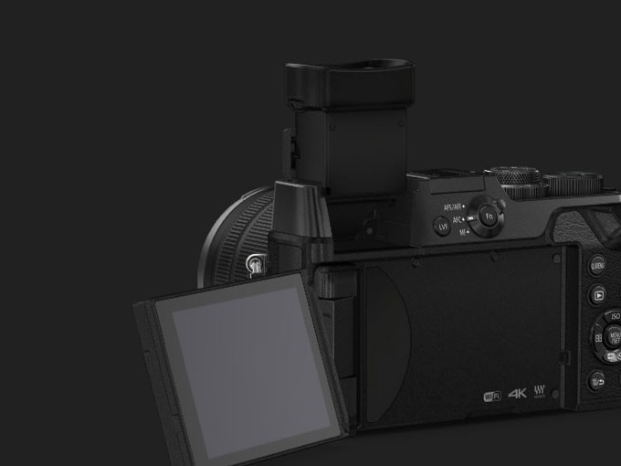 LUMIX DMC-GX8モニターとファインダー展開