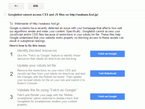 Googlebot cannot access CSS and JS files