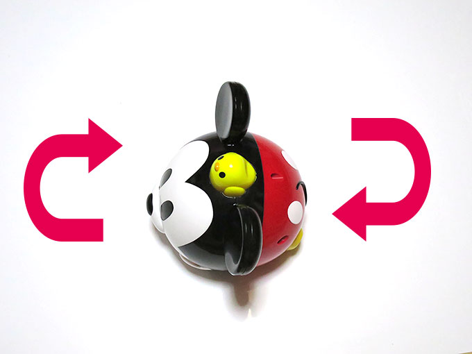 クルクル回るミッキーのおもちゃ