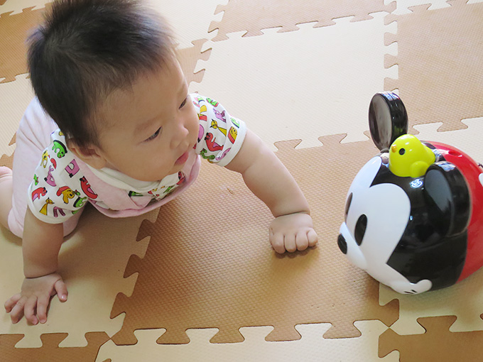ハイハイ期の乳児が夢中になる玩具をプレゼント!