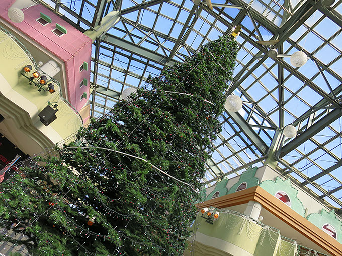 昼間のクリスマスツリー