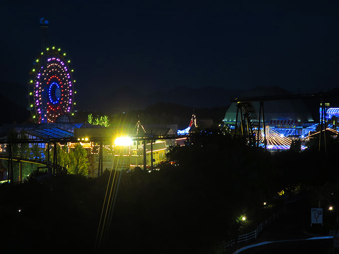 暗くなったレオマワールド