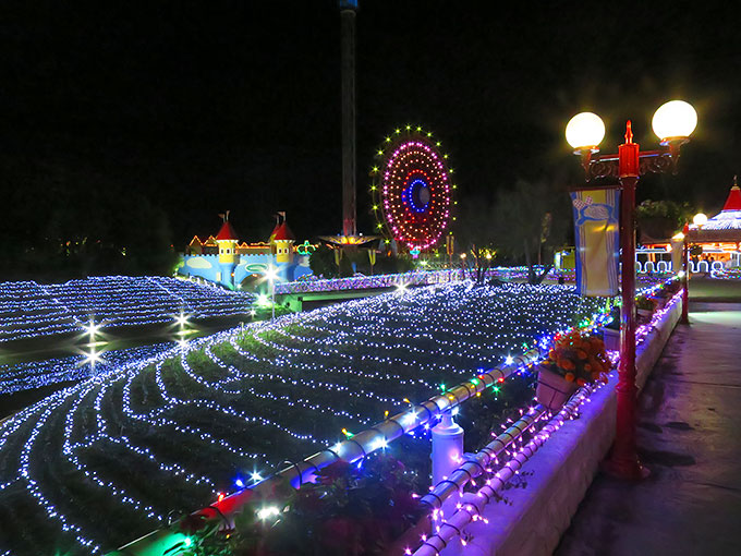 イルミネーションは色が変わって綺麗です!