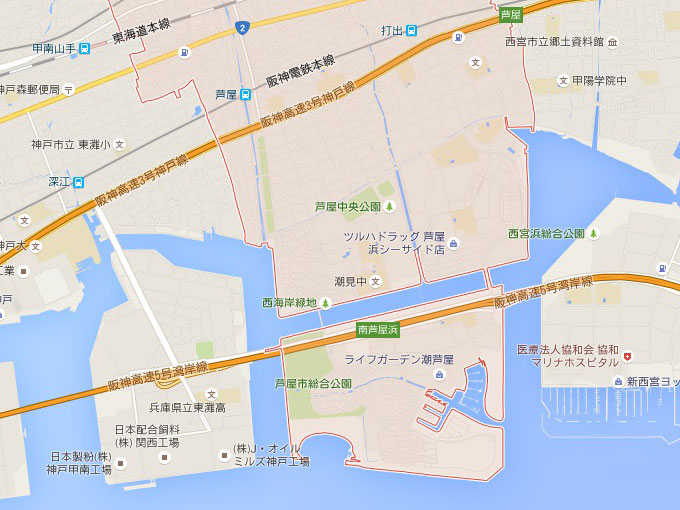 芦屋の釣り場イメージ