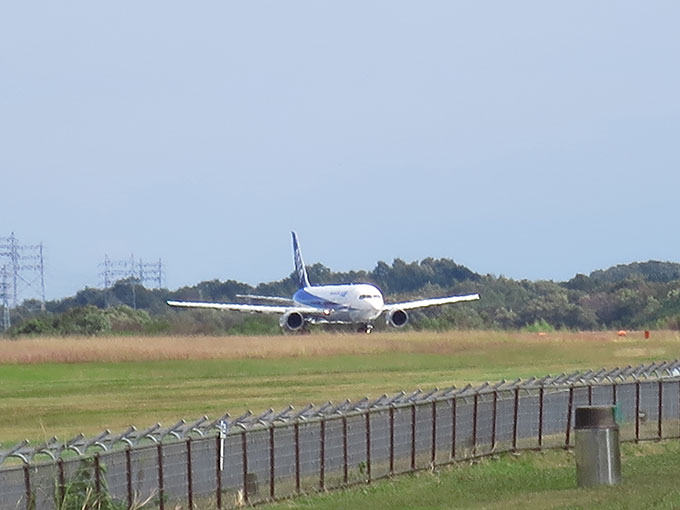 滑走路に入って