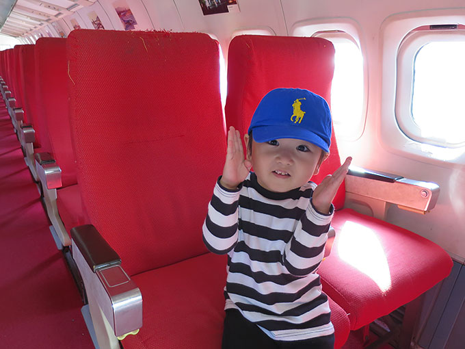 シートに座って