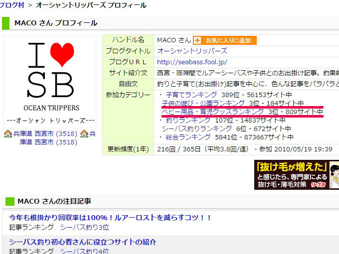 にほんブログ村のプロフィール