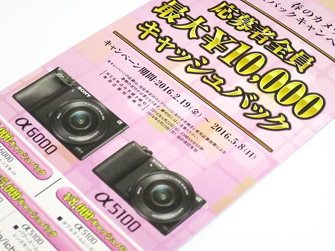 ソニーのキャッシュバック