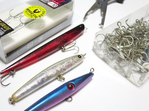 バチ抜け対策でフックの交換!