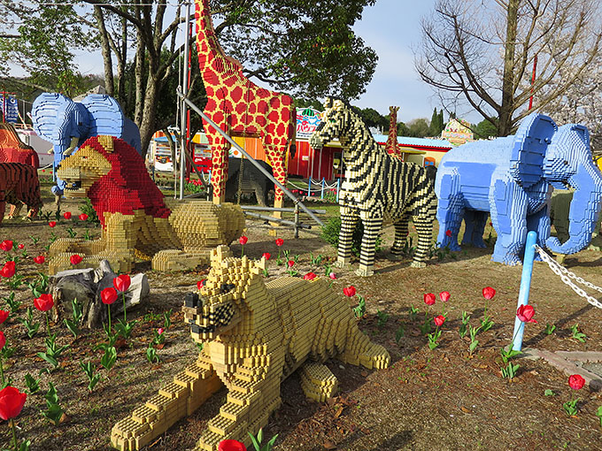 ブロックの動物