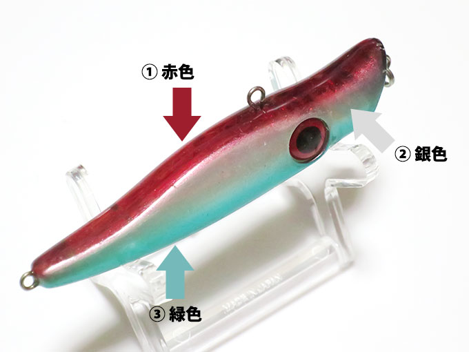 底と側面のカラーが重要