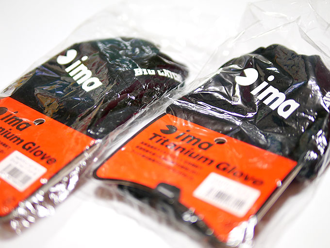 アムズデザイン:ima タイタニュームグローブ 3フィンガーレス Mサイズ ブラック