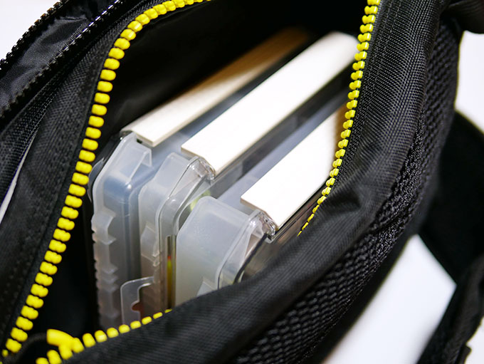 ルアーケース3つを収納