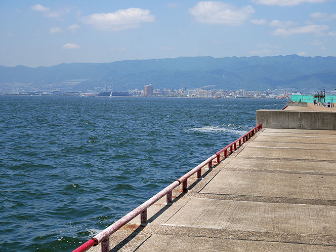 芦屋浜が見えます
