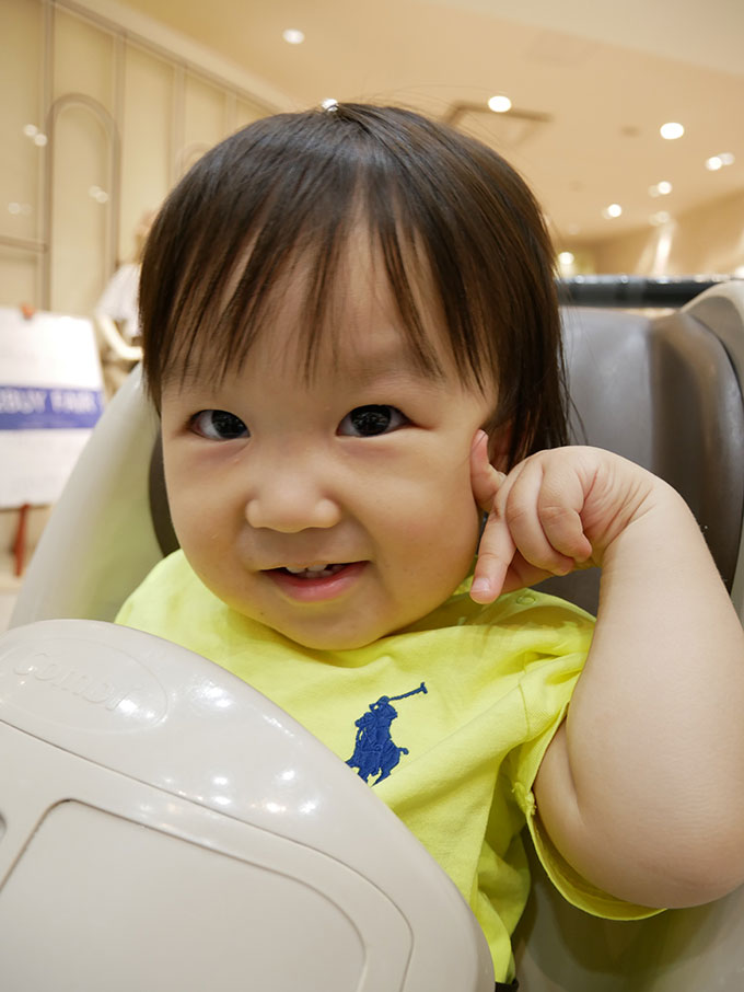 屋内にて顔検出撮影