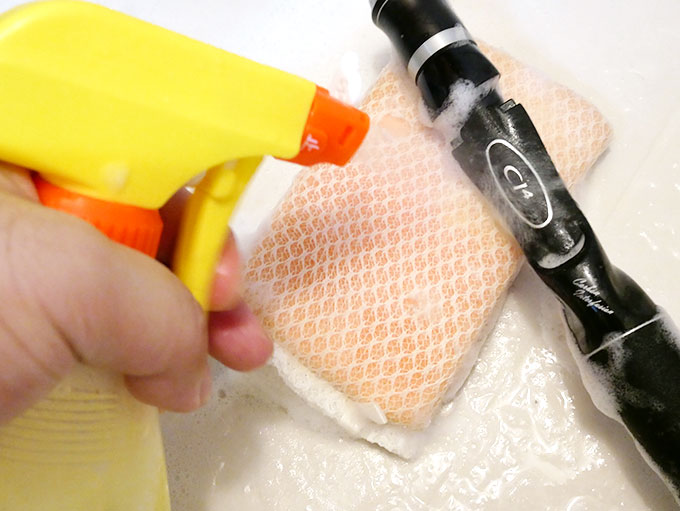 シーバスロッドを洗浄