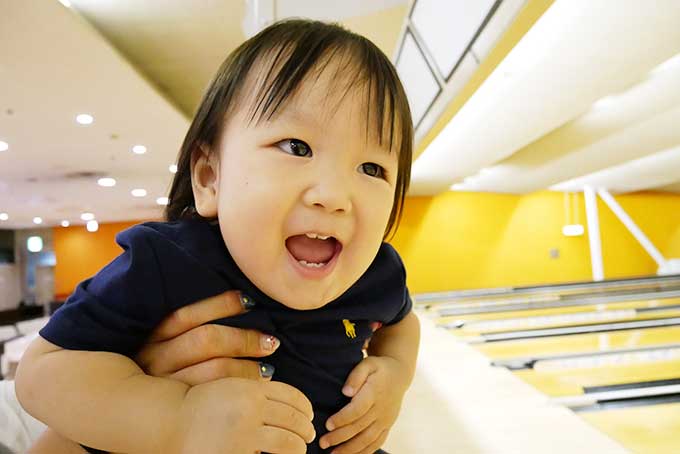 次男君もボーリング!!