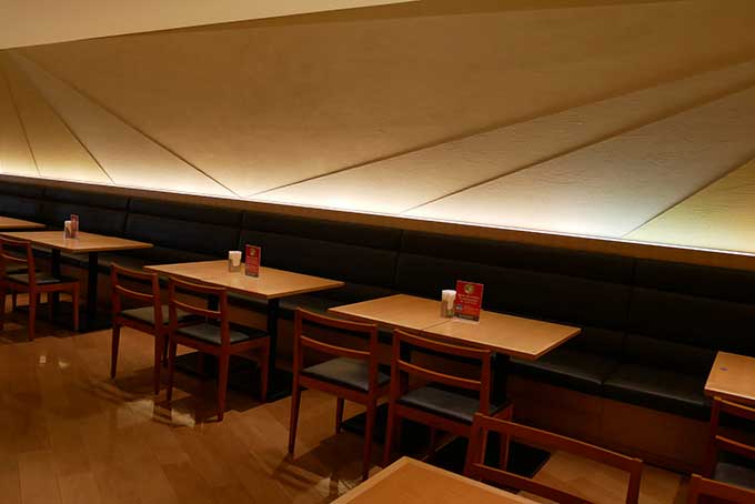 朝食は自由な場所で