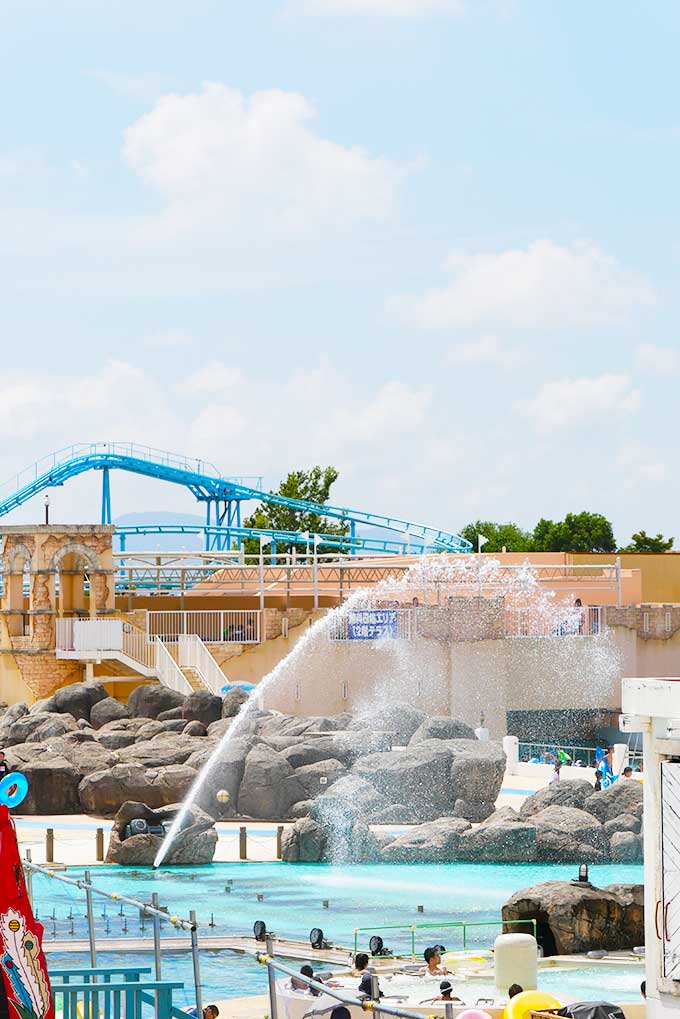 ジェットコースターも見えます