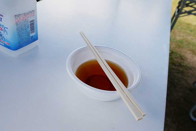 麺つゆを頂きます!!