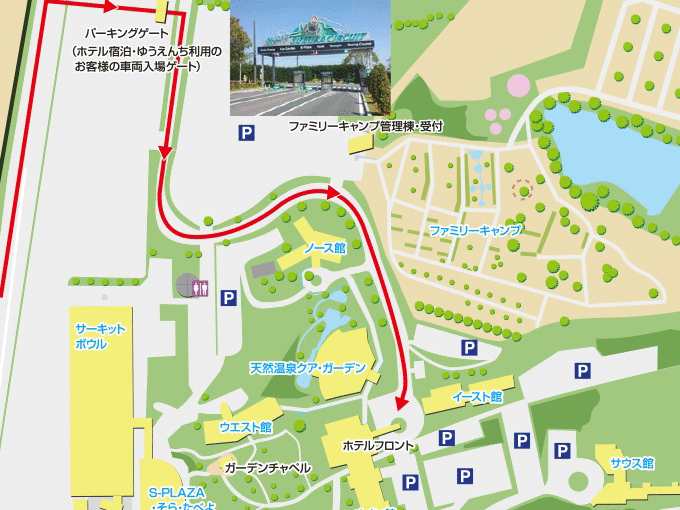 鈴鹿サーキットの駐車場