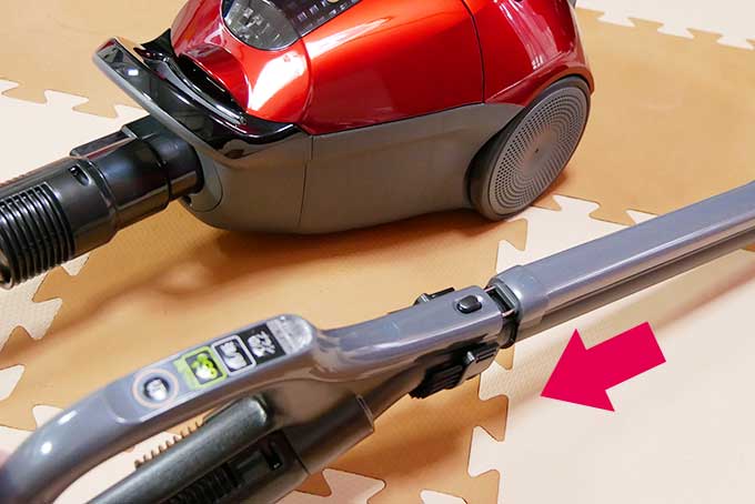 ホースにノズルを差し込む