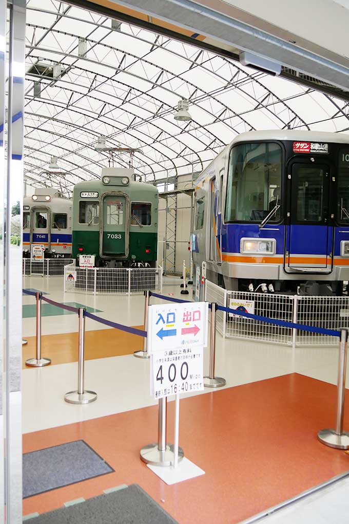 色んな電車が展示されています