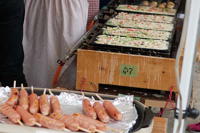 たこ焼きやフランクフルト