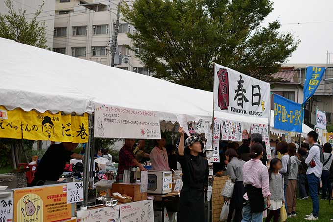 屋台がズラリ!!