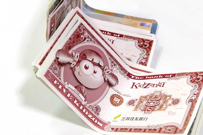 キッザニアの通貨キッゾ