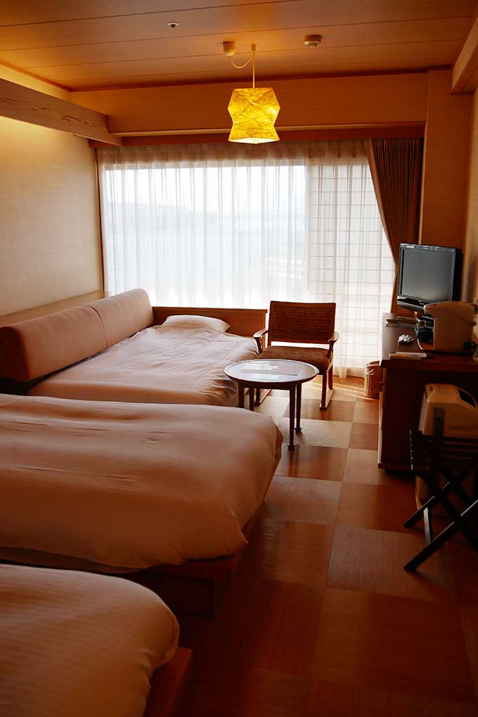 子供用ソファーベッド仕様の客室