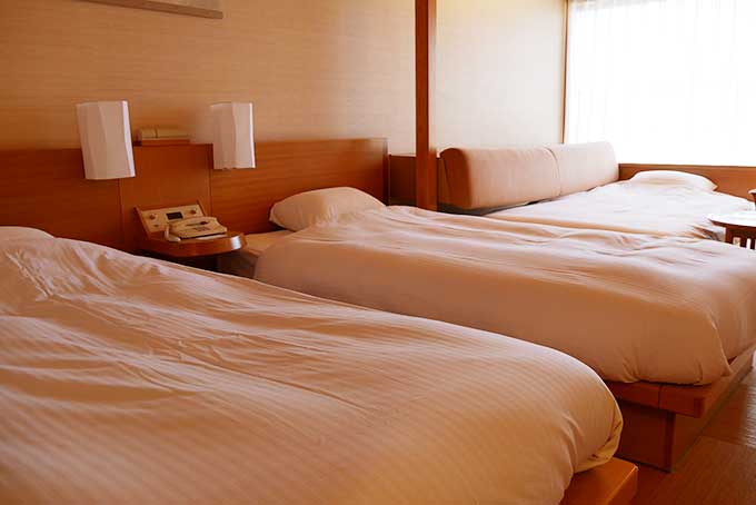 子供用ソファーベッド仕様の客室